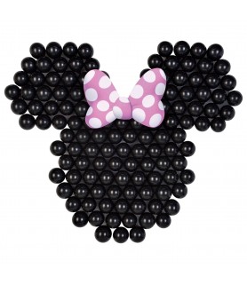 Minnie Mouse Air-Filled Sculpted Latex Balloon Backdrop Kit (1ct)