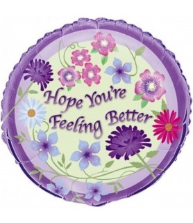 Hope You're Feeling Better Foil Mylar Balloon (1ct)