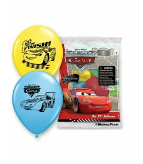 Cars 'Colors Vary' Double-Sided Latex Balloons (6ct)