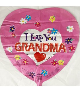 I Love You Grandma Foil Mylar Balloon (1ct)