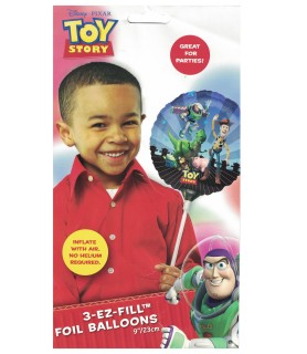 Toy Story EZ-Fill Small Mylar Foil Balloons (3ct)
