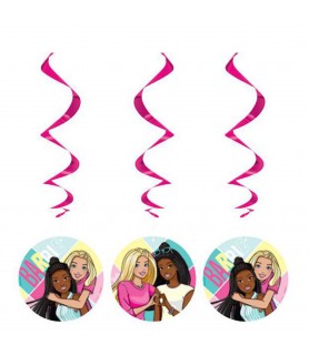 Barbie Best Friends' Hanging Swirl Decorations (3pc)