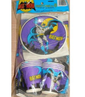 Batman Vintage 1982 Party Pack For 8  (8 guest)