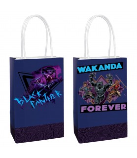 Black Panther 'Wakanda Forever' Kraft Paper Favor Bags (8ct)