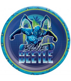 Blue Beetle Large Paper Plates (8ct)