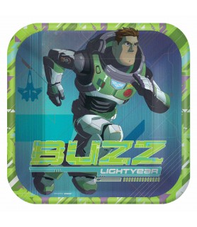 Buzz Lightyear The Movie Large Square Paper Plates (8ct)