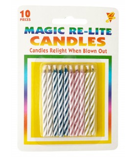 Magic Re-Lite Birthday Cake Candles (10ct)