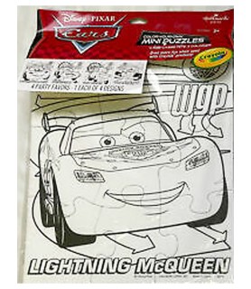 Disney Cars Color Your Own Mini Puzzles (4ct)