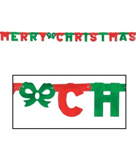 Christmas 'Merry Christmas' Foil Letter Banner (1ct)