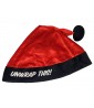 Christmas Adult Santa Hat 'Unwrap This' with Glitter Text (1ct)