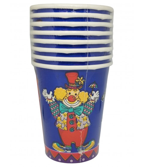 Circus 'Clownin' Around' 9oz Paper Cups (8ct)