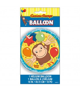 Curious George 'Celebrate' Foil Mylar Balloon (1ct)