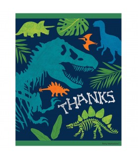 Dino-Mite Birthday Thank You Postcards W/ Envelopes (8ct)