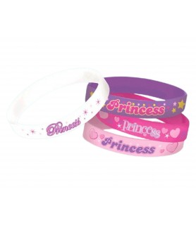 Princess Rubber Bracelets (4ct)