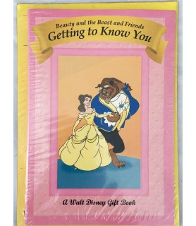 Beauty And The Beast And Friends Getting To Know You Vintage  'A Walt Disney Gift Book' (1ct)