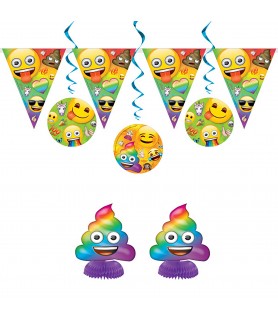 Rainbow Fun Emoji Room Decorating Kit  (7pc)