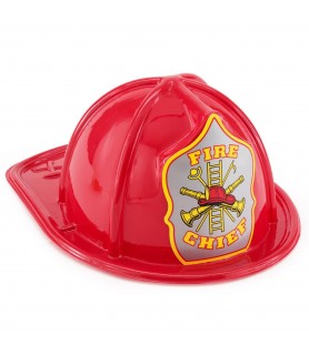 Firefighter Fire Chief Plastic Hat (1ct)
