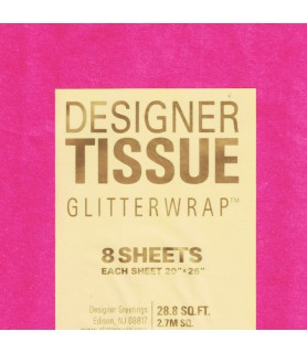 Designer Tissue Paper 'Hot Pink' (8 sheets)