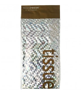  Holographic Silver Tissue Paper (3 sheets)