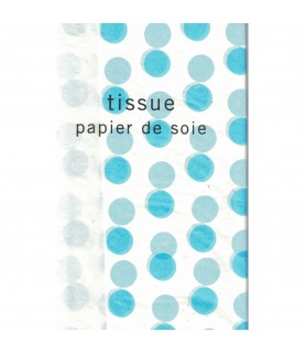 Hallmark 'Blue Polka Dot ' Tissue Paper (6 sheets)