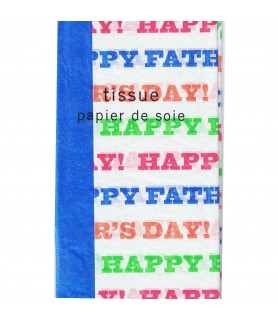 Hallmark 'Colorful Father's Day ' Tissue Paper (6 sheets)