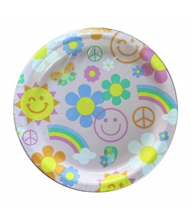 Groovy 'Daisy' Large Paper Plate (8ct)