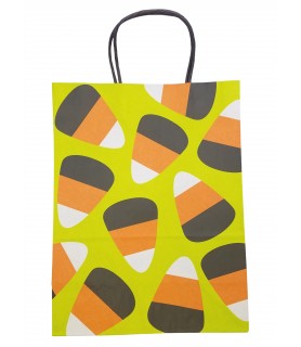 Halloween 'Candy Corn' Kraft Paper Gift Bag (1ct)