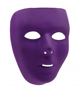 Purple Plastic Mask (1ct)