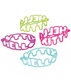 Hello Kitty Rubber Bracelets / Favors (4ct)