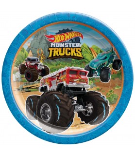 Hot Wheels Monster Trucks Large Paper Plates (8ct)