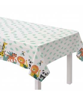 Jungle Party 'Get Wild' Plastic Tablecover (1ct)