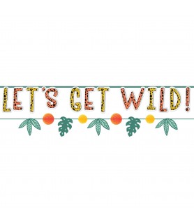 Jungle Party 'Get Wild' Double Banner Kit (1ct)