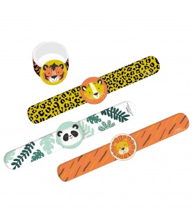 Jungle Party 'Get Wild' Slap Bracelets / Favors (4ct)