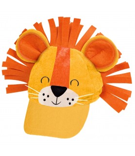 Jungle Party 'Get Wild' Deluxe Plush Hat (1ct)
