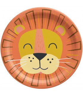 Jungle Party 'Get Wild' Small Paper Plates (8ct)