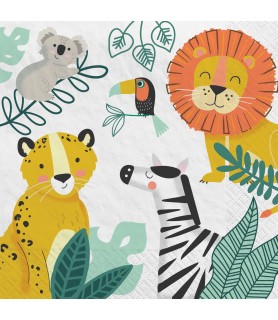 Jungle Party 'Get Wild' Lunch Napkins (16ct)