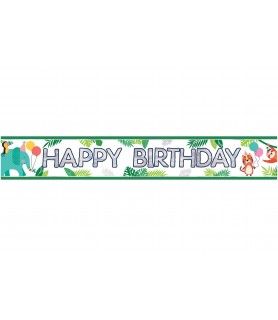 Jungle Birthday Foil Banner (1ct)