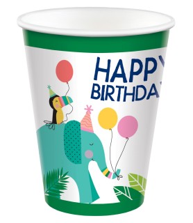 Jungle Birthday 9oz Paper Cups (8ct)