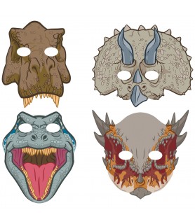 Jurassic World 'Into the Wild' Paper Masks / Favors (8ct)