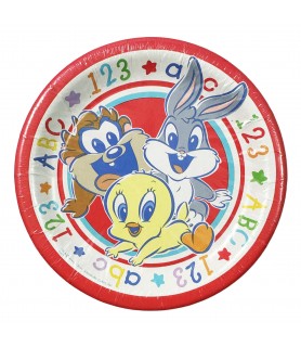 Baby Looney Tunes 'Alphabet Fun' Small Paper Plates (8ct)