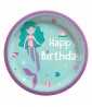 Mermaid Birthday Large Paper Plates (8ct)
