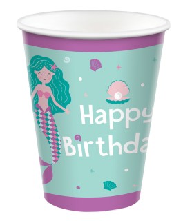 Mermaid Birthday 9 oz Paper Cups (8ct)