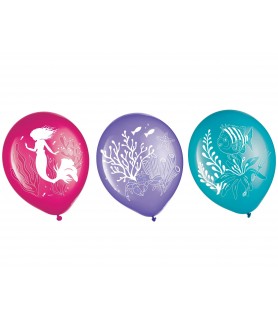 The Little Mermaid 'Beyond The Sea' Latex Balloons (6ct)