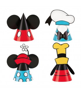 Mickey Mouse 'Retro' Cone Hats (8ct)