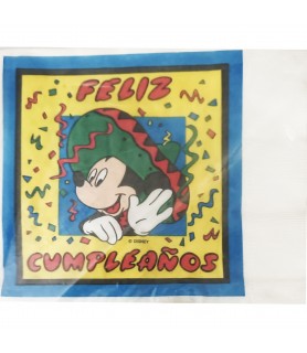 Mickey Mouse Vintage 'Feliz Cumpleanos' Lunch Napkins (20ct)