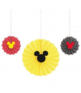 Mickey Mouse 'Retro' Decorative Fans (3ct)