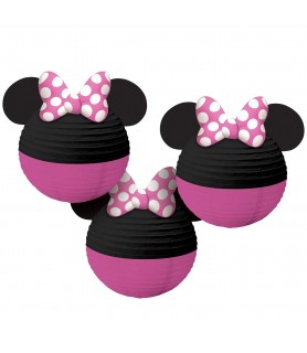 Minnie Mouse 'Forever' Deluxe Paper Lanterns (3ct)