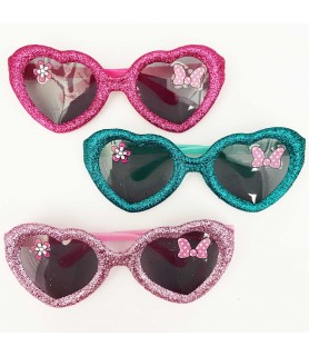 Minnie Mouse 'Happy Helpers' Glitter Heart-Shaped Sunglasses / Favors (6ct)