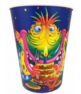 Happy Birthday 'Monster Party' Reusable Keepsake Cups (2ct)