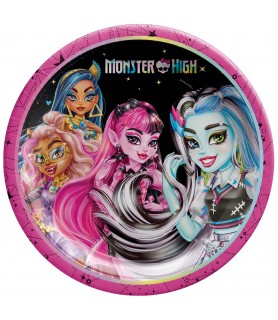 Monster High Large Iridescent Paper Plates (8ct)